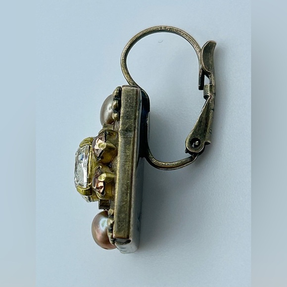 Michal Golan Gold Tone Pearl Earrings - Picture 7 of 13